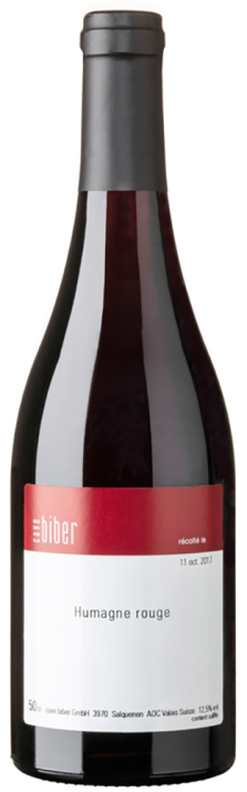 2017 Humagne Rouge Valais AOC Cave Biber 500