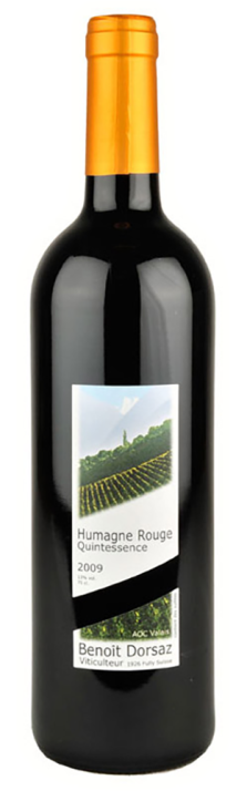 2022 Humagne Rouge Quintessence Valais AOC Benoît Dorsaz 750