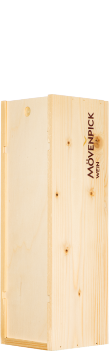 Holzkiste / Caisse Bois 1 x 75 cl Logo Mövenpick