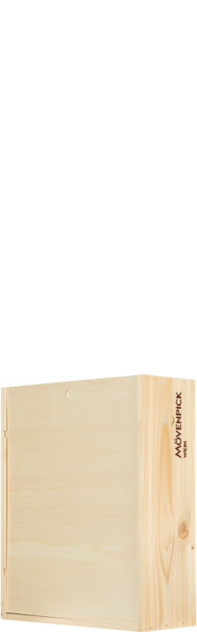 Holzkiste / Caisse Bois 3 x 75 cl Logo Mövenpick