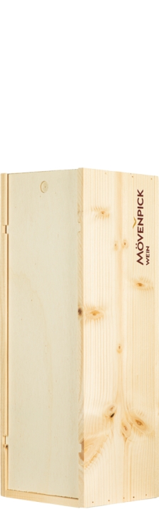 Holzkiste / Caisse Bois 1 x 150 cl Logo Mövenpick