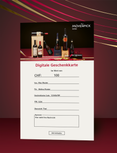 Digitale Geschenkkarte
