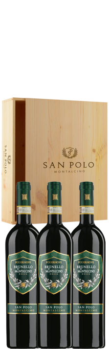 Set Vertical Brunello di Montalcino DOCG Podernovi 1x75cl 2015, 1x75cl 2016, 1x75cl 2017 Poggio San Polo 2250.00