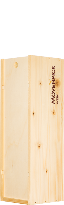 Holzkiste / Caisse Bois 1 x 75 cl Logo Mövenpick