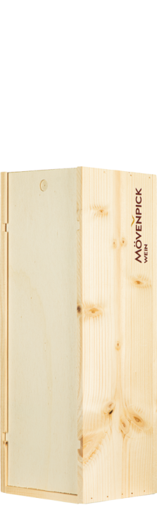 Holzkiste / Caisse Bois 1 x 150 cl Logo Mövenpick