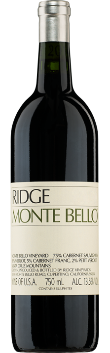 2014 Monte Bello Santa Cruz Mountains Ridge Vineyards 750