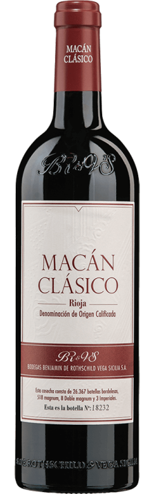 2010 Macan Clásico Rioja DOCa Bodegas Benjamin de Rothschild & Vega Sicilia 750.00 2010 Macan Clásico Rioja DOCa Bodegas Benjamin de Rothschild & Vega Sicilia 750.00