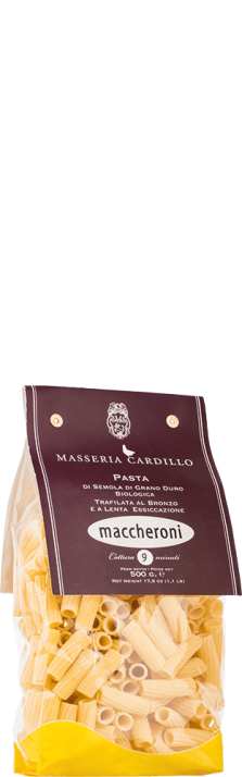 Pasta di semola di grano duro Bio Maccheroni 500 g Masseria Cardillo (Bio) Pasta di semola di grano duro Bio Maccheroni 500 g Masseria Cardillo (Bio)