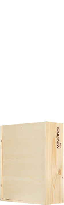 Holzkiste / Caisse Bois 3 x 75 cl Logo Mövenpick