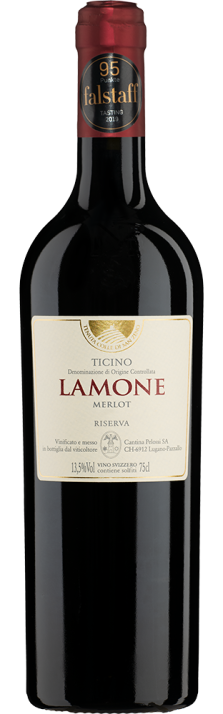 2018 Lamone Merlot Ticino DOC Riserva Cantina Pelossi 750.00