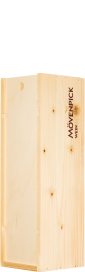 Holzkiste / Caisse Bois 1 x 75 cl Logo Mövenpick