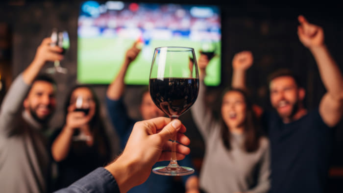 Wein und Fussball