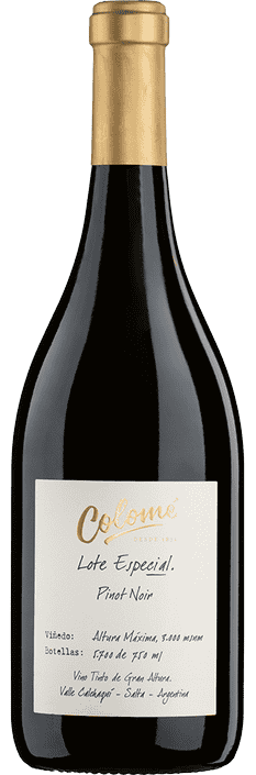 2019 Pinot Noir Lote Especial Altura Máxima Valle Calchaquí Bodega Colomé