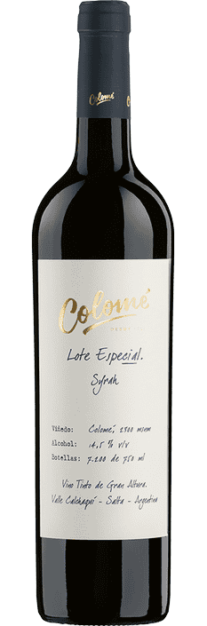 2020 Syrah Lote Especial Valle Calchaquí Bodega Colomé