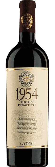 2021 1954 Primitivo Puglia IGP Cantine Paradiso