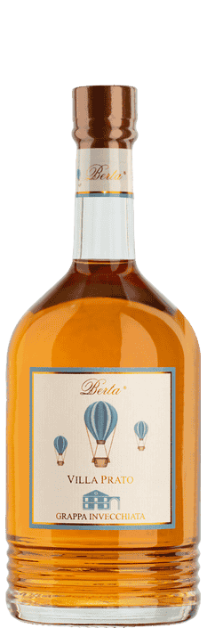 Grappa Villa Prato Elevata in carati di legni Distilleria Berta