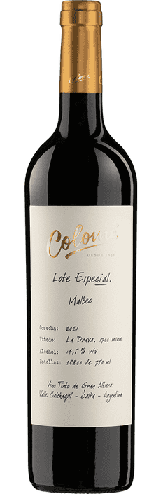 2021 Malbec Lote Especial La Brava Valle Calchaquí Bodega Colomé