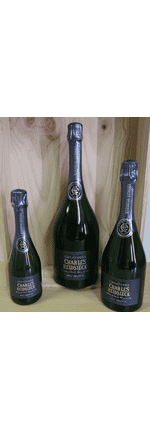 Bouteille factice/Factice Flasche Kit 2x 37,5 cl / 2x 75 cl / 1x 150 cl Champagne Charles Heidsieck Brut Réserve