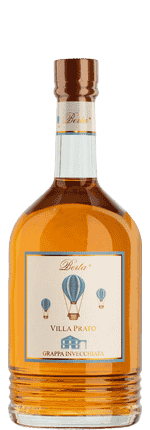 Grappa Villa Prato Elevata in carati di legni Distilleria Berta