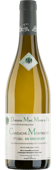 2022 Chassagne-Montrachet En Virondot 1er Cru AOC Blanc Grand Vin de Bourgogne Domaine Marc Morey & Fils