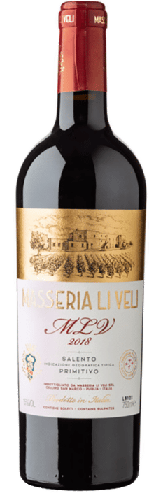 2020 MLV Primitivo Salento IGT Masseria Li Veli