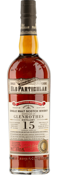 Whisky Glenrothes 15 Years Old Particular Single Cask-Douglas Laing Selection Mövenpick Speyside Malt