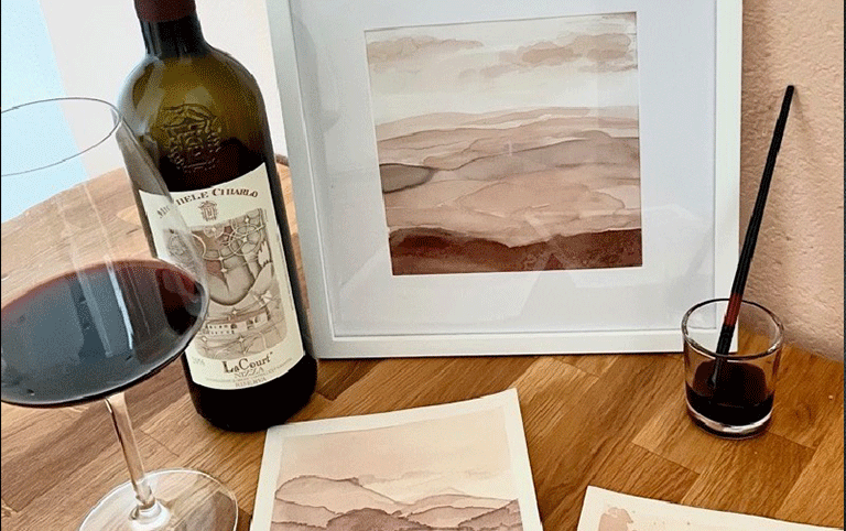 Sip & Paint: Malen mit Wein