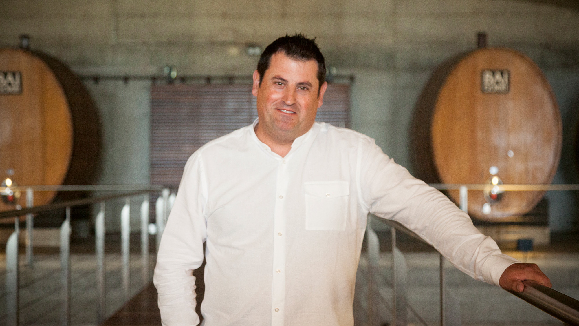 Simón Arina, vigneron et maître de chai chez Baigorri