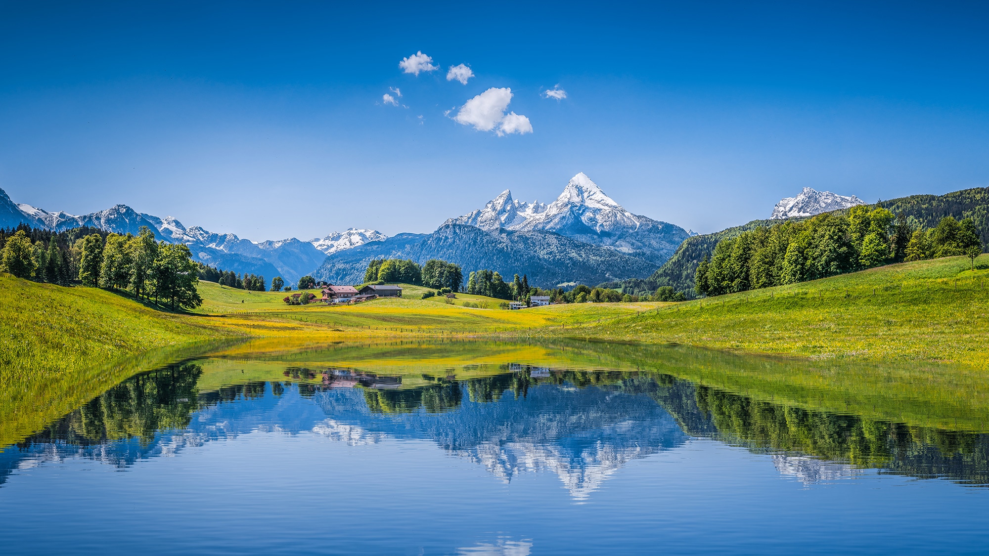Berge und Seen in der Schweiz